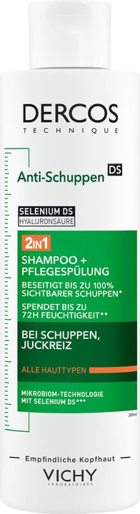 Actual product image Vichy Dercos 2in1 Anti-Dandruff Shampoo 200ml (200 ml, Liquid shampoo)