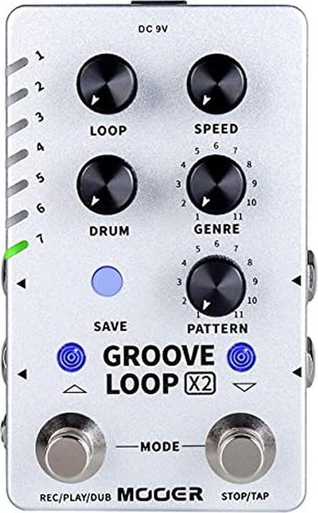 Mooer Groove Loop X2 - Boucleur stéréo / boîte à rythmes