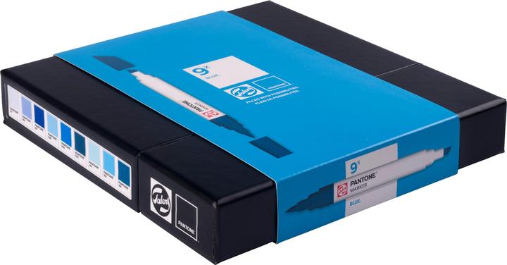 Image du produit Talens Pantone Marker Set 9x Blau, Strichstärke: Keine Angabe (9x)