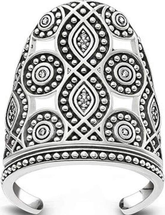 Thomas Sabo Womens Ring 925 Silver Zirconia White Size 46 146 TR20946431446 (46, 925 Silber)