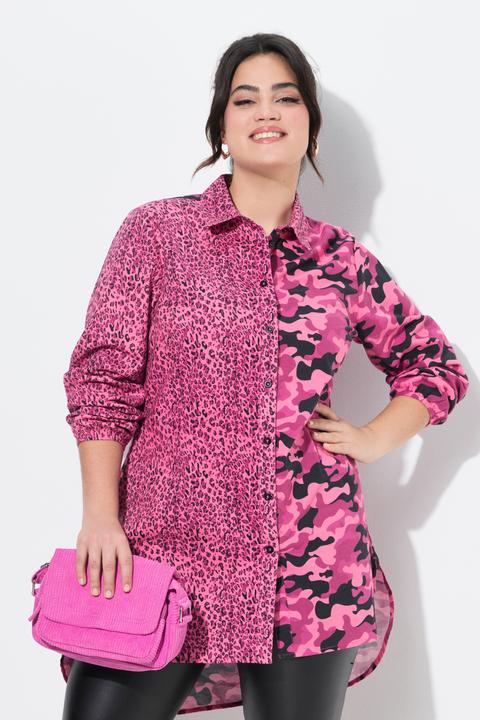 Produktbild Angel of Style Longbluse, Straight Fit, farbiger Leo und Camouflage (60)
