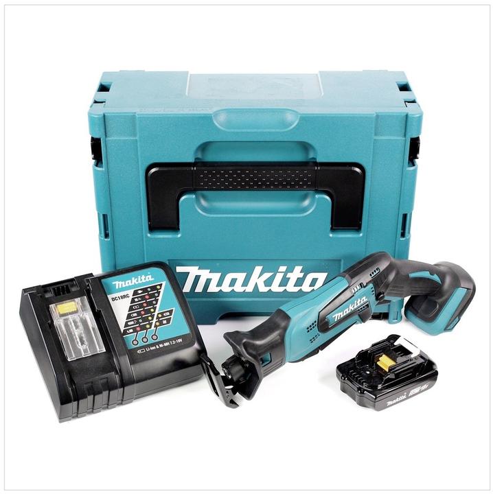 Actual product image Makita DJR 183 RA1J Reciprocating saw battery 18 V + 1x battery 2.0 Ah + charger + Makpac