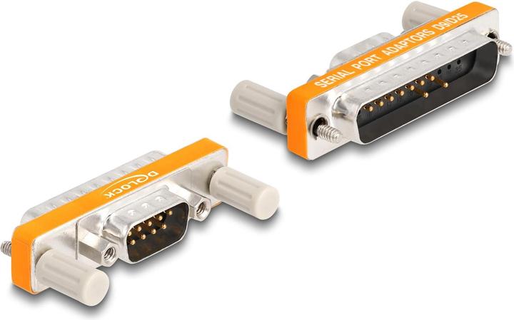 Actual product image Delock Adapter D-Sub 9 pin plug with nuts to D-Sub 25 pin plug with screws (0.05 m)