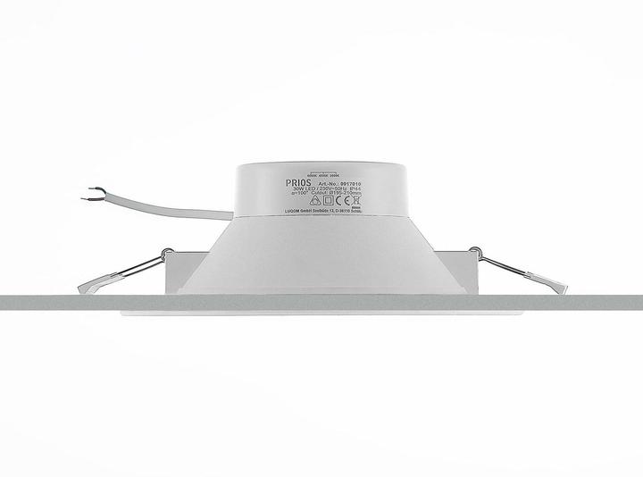 Produktbild Prios Rida LED-Einbaustrahler, CCT, 22,5 cm, 30 W (2900 lm)