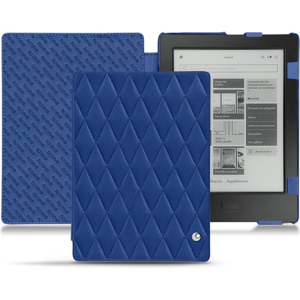 Noreve Lederschutzhülle horizontal (Aura H2O), Tablet Hülle, Blau