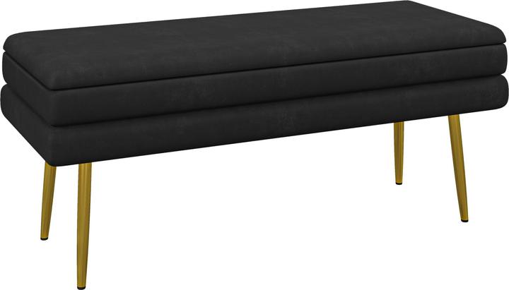 Image du produit Homcom Sitzbank Polyester, Stahl Schwarz (37.50 cm)
