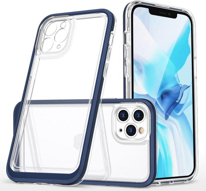 Immagine prodotto Hurtel Custodia trasparente 3in1 per iPhone 11 Pro con cornice blu e gel cover (Apple iPhone 11 Pro)
