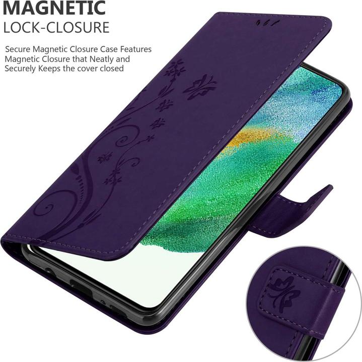 Image du produit Cadorabo Coque pour Samsung Galaxy S21 FE pour Fleur Book (Samsung Galaxy S21 FE)