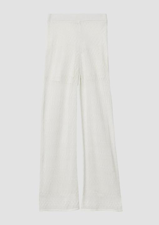 Actual product image S.Oliver Leggins Wide-Leg-Hose aus Ajourstrick mit Elastikbund (158)