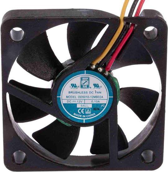 Produktbild RS PRO DC fan, alarm, 50x10mm 15.3cu.m/h 12V (50 mm)