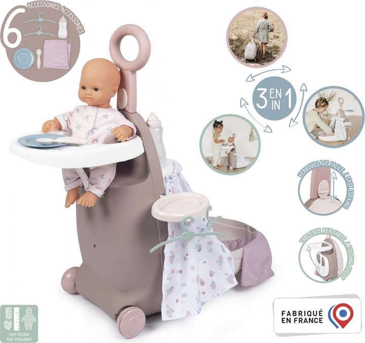 Actual product image Smoby BabyNurse Nursery Suitcase 3 In 1