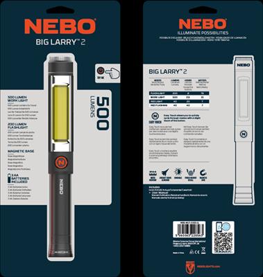 Actual product image Nebo Big Larry 2 (19.70 cm, 500 lm)