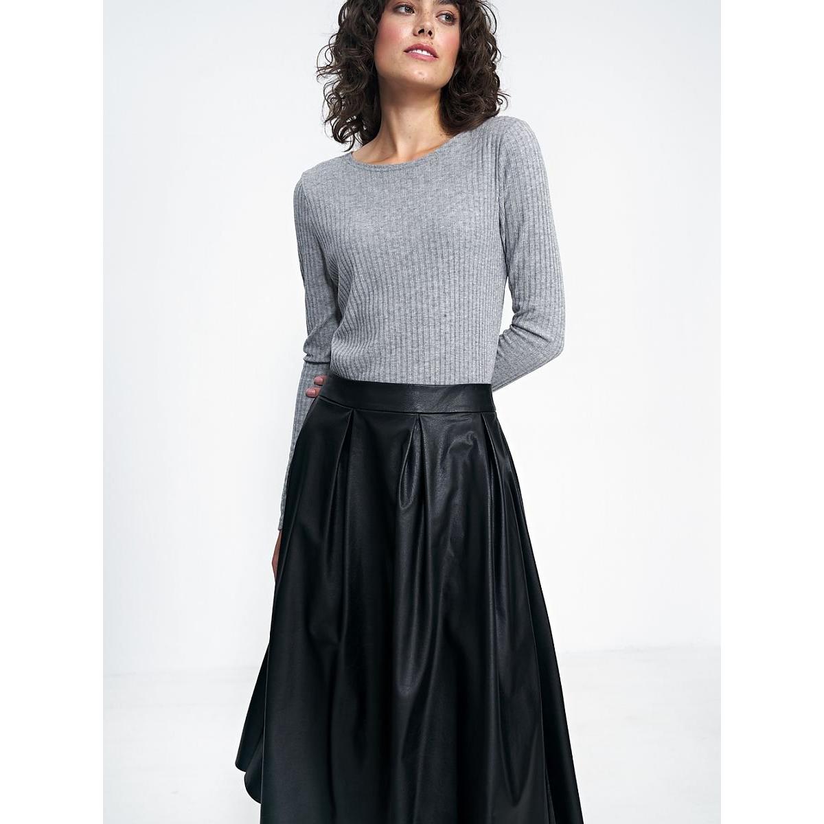 Nife, Damen, Bluse, Bluse, Grau, (42)