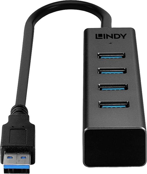 Image du produit Lindy USB 3.0 Hub 4 Port ohne Netzteil (USB-C, 4 Ports)