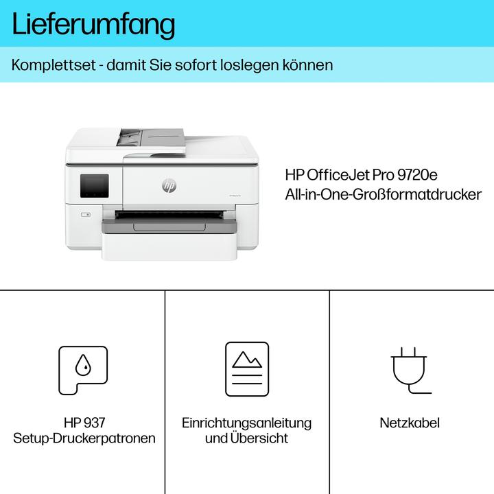 Produktbild HP OfficeJet Pro 9720e (Tintenpatrone)