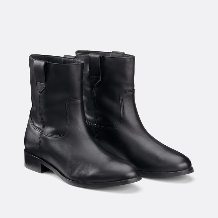 Image du produit La Redoute Collections Lederstiefel mit flachem Absatz im Westernstil (42)