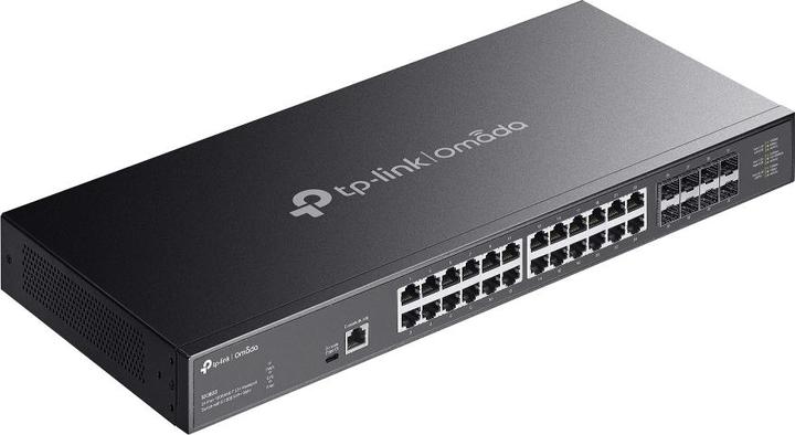 Actual product image TP-Link Omada 24-Port 10GBASE-T L2+ Managed Switch with 8 10GE SFP+ Slots (24 Ports)