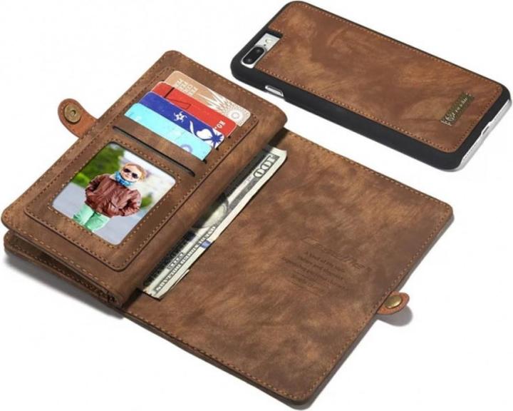 Produktbild Caseme Apple iPhone 8 Plus Echtleder Portemonnaie Karten Hülle (Apple iPhone 8 Plus)