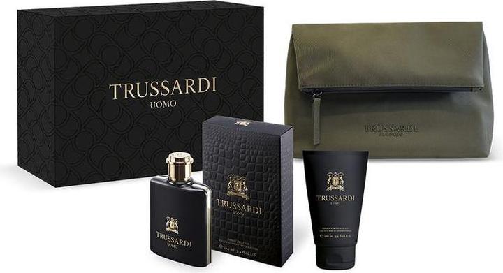 Actual product image Trussardi Uomo Set Eau De Toilette 100ml Shower Gel 100ml And Bag (Perfume set)