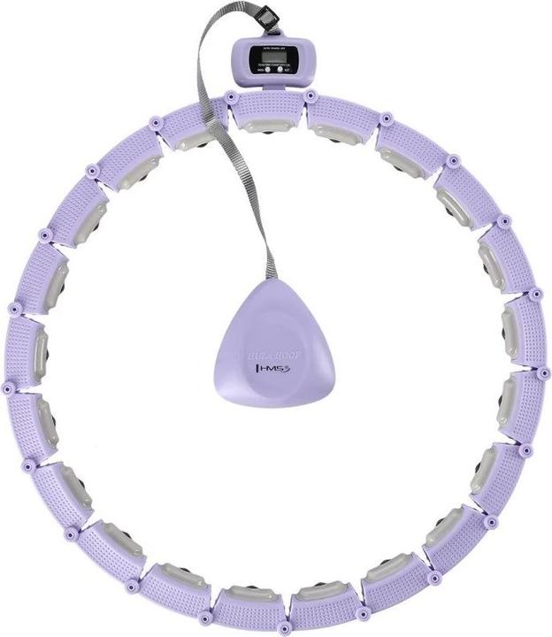 Produktbild HMS Hhm14 Hula Hoop Violett Magnetisch Mit Gewicht + Zähler (43 cm, 400 g)