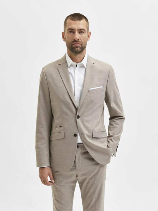 Actual product image Selected Slhslim Nicklogan Sand Struc Blazer (98)