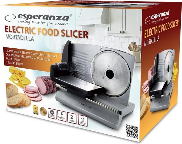 Produktbild Esperanza EKM018K Schneidemaschine Elektro Edelstahl Chrom