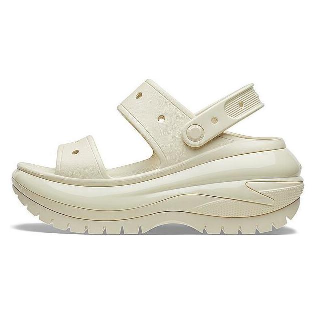 Crocs, Vrouwen, Sandalen, Muiltjes Mega Crush Sandal, Beige, (41, 42)