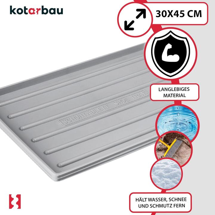 Image du produit Kotarbau 2er-Set Schuhabtropfschalen (45 x 30 cm)