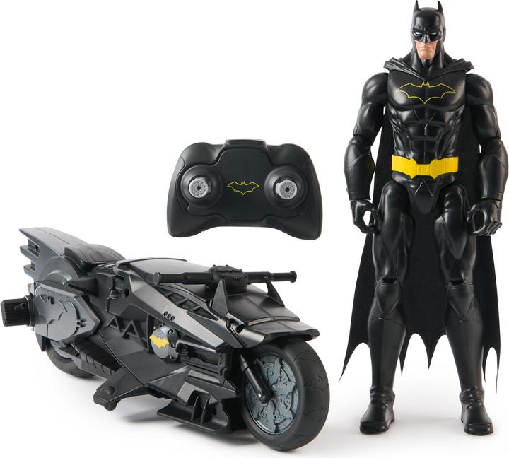 Produktbild Batman - RC Batcycle + 30cm Actionfigur