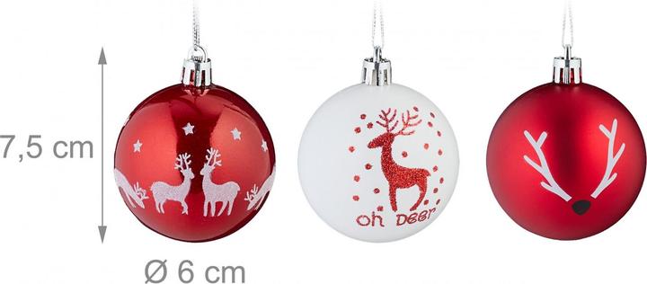 Produktbild Relaxdays 50x Weihnachtskugeln (50 -teilig)