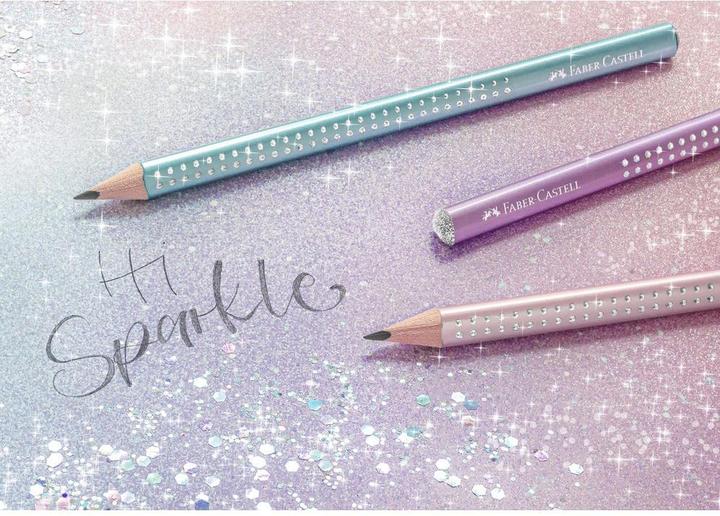 Immagine prodotto Faber-Castell Set da scrittura 4 pezzi Sparkle rose metallic (2 mm, B, 4x)