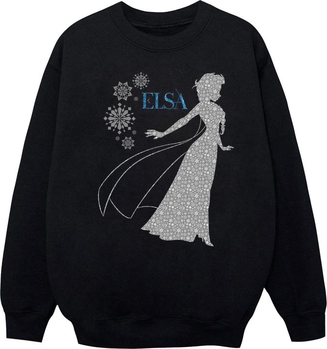 Actual product image Disney Boys Frozen Elsa Christmas Silhouette Sweatshirt (128)