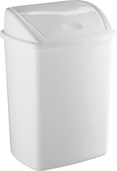 Actual product image Vepa Bins Waste collector with swing lid,, capacity 26 l, white. (26 l)