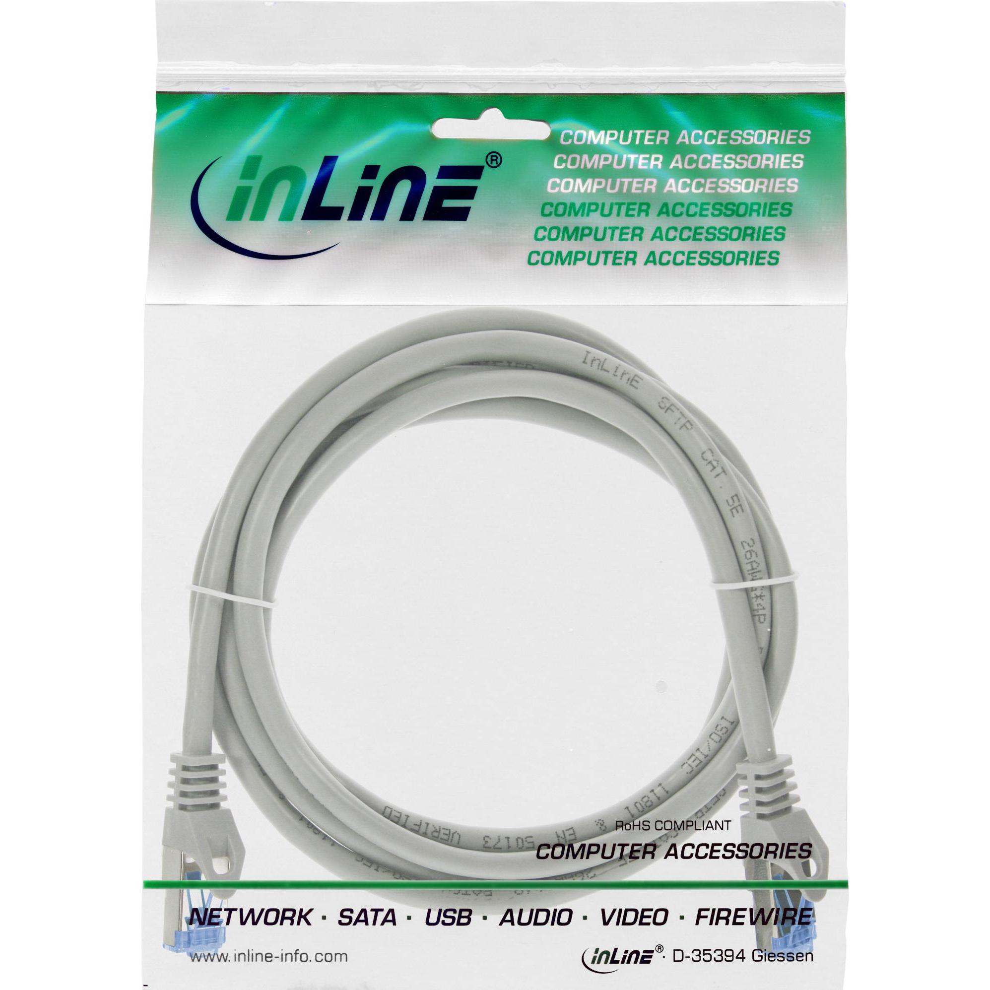 Thumbnail - InLine Patchkabel (S/FTP, CAT6a, 0.30 m), Netzwerkkabel