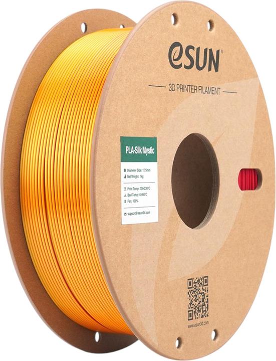 Produktbild eSUN ePLA-Silk Mystic Rot-Gold-Purple Filament 1.75mm 1Kg (PLA, 1.75 mm, 1000 g, Mehrfarbig)