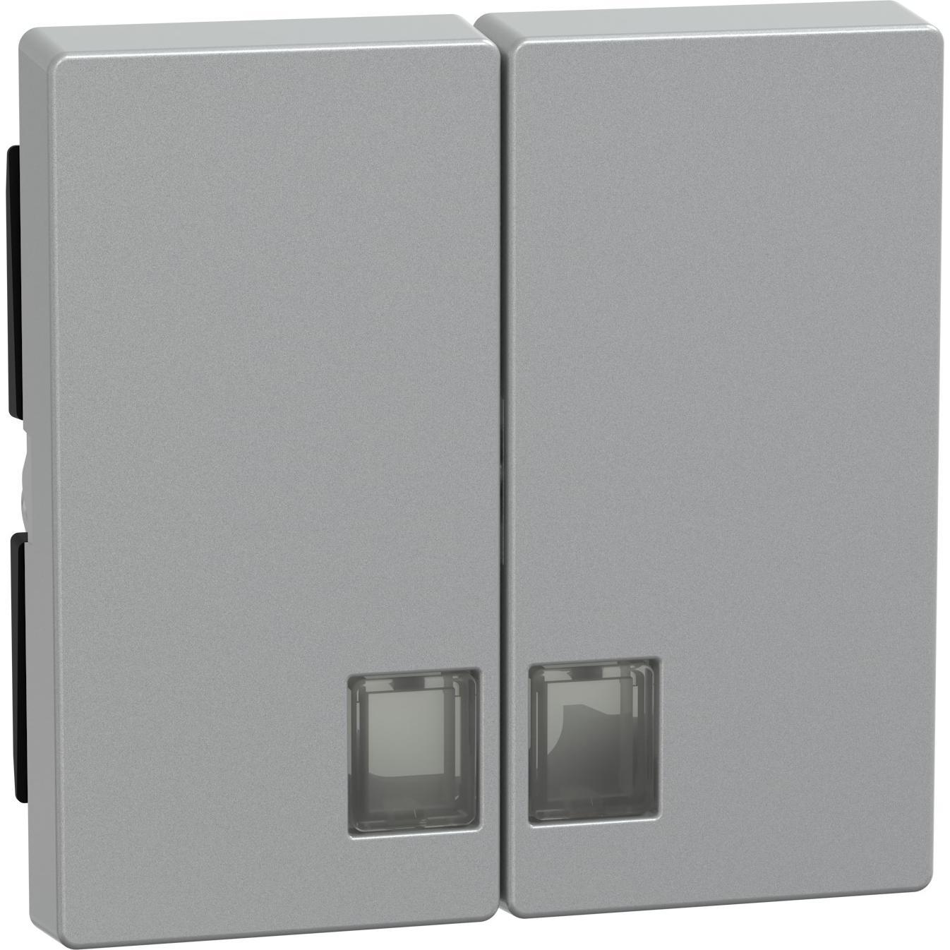 Merten, Zubehör Schalterprogramm, Wippe 2t Schalter M-PLAN alu mt 437560