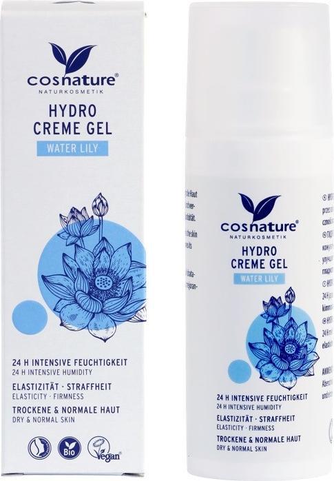 Cosnature Creme - Gesichtsgel intensiv feuchtigkeitsspenstig Wasserlily Eco 50 ml -