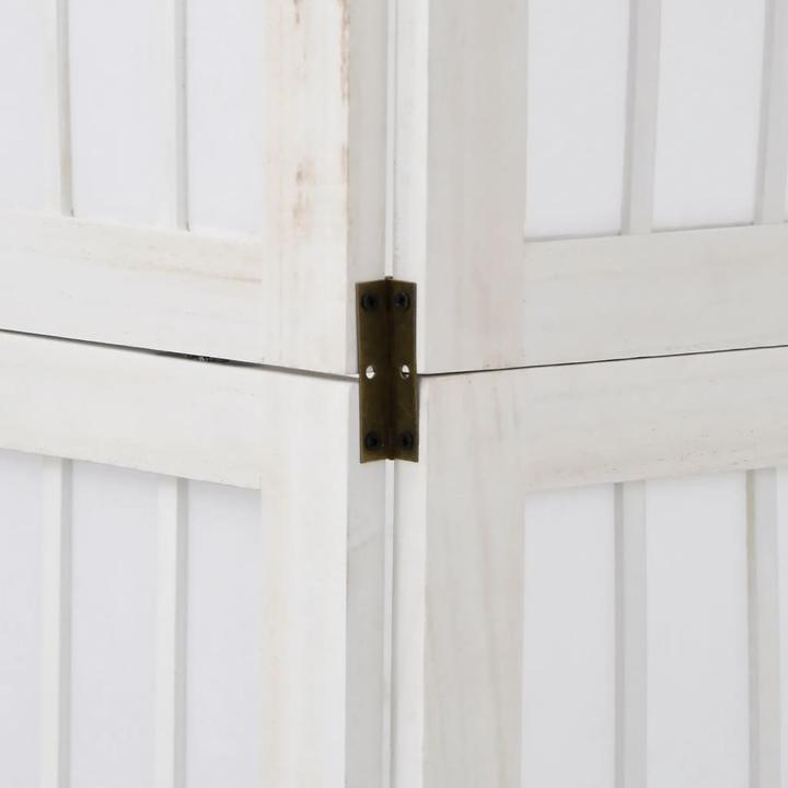 Image du produit vidaXL Séparation de pièce Paravent Mur d'Espagne 6 pcs. blanc bois massif