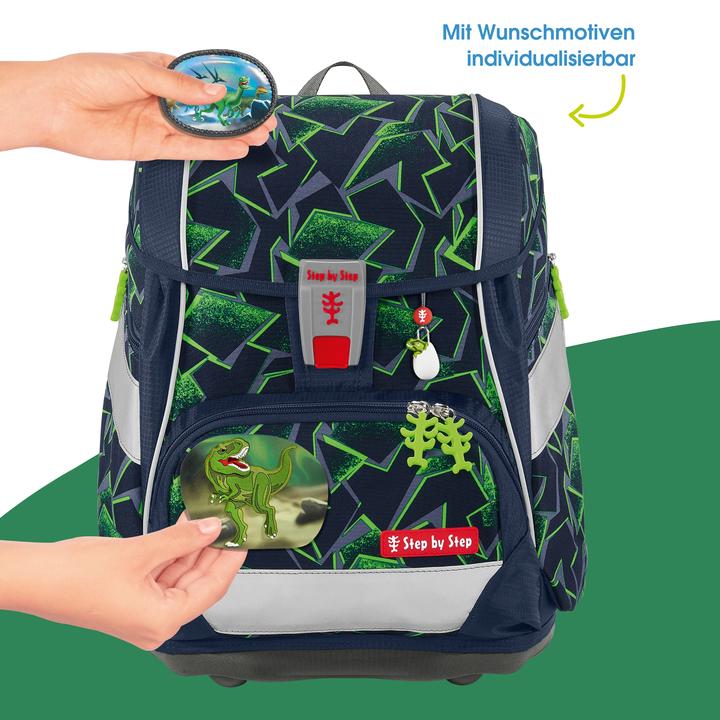 Produktbild Step by Step Schulranzen-Set Schulranzen-Set 2IN1 PLUS „Wild T-Rex Taro“, 10-tl (19 l)