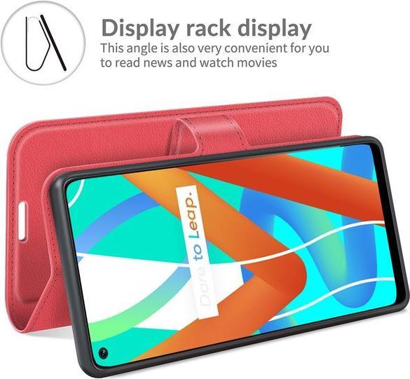 Image du produit MU Classic Série de couvertures de livres en cuir litchi (Realme 8 5G)