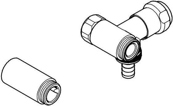 Produktbild Grohe WAS Ventil 3/4" Batt Anschluss rechts chr