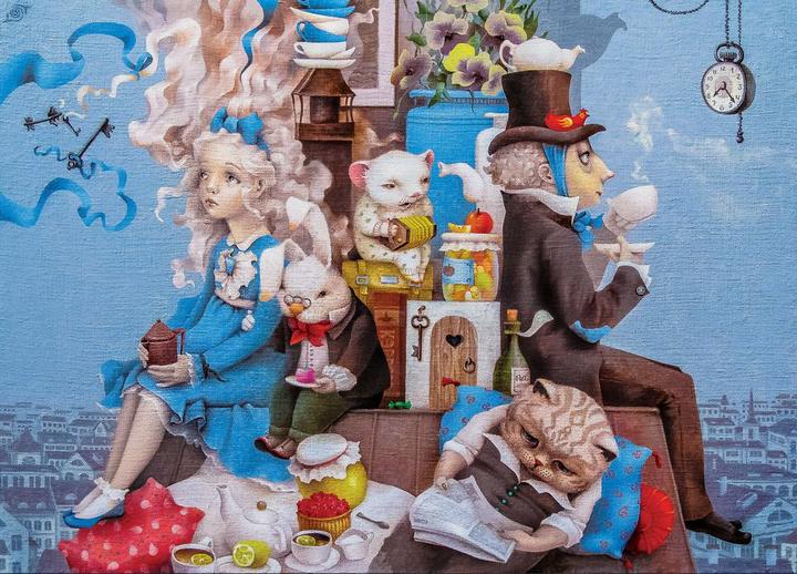 Produktbild DaVici Puzzle - Verrückte Teeparty (350 Teile)