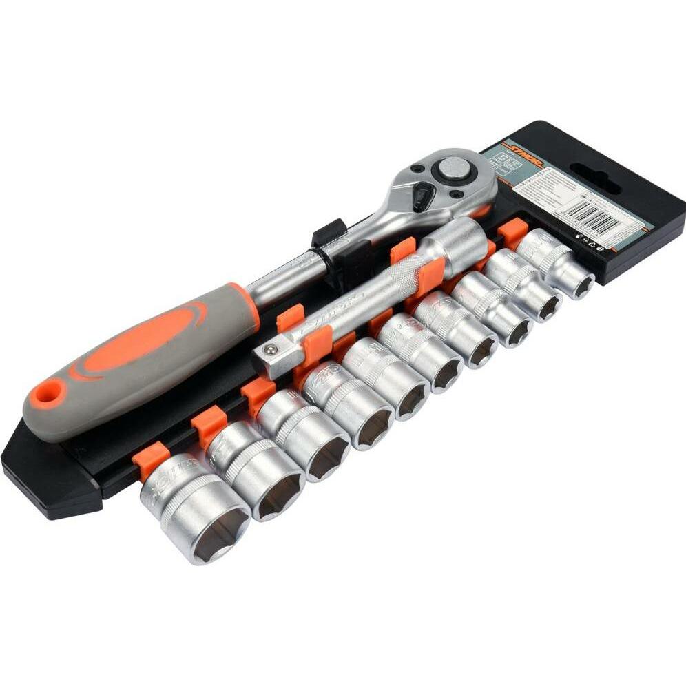 Sthor, Schraubenschlüssel, ZESTAW KLUCZY 1/2" 12el (24 mm, 17 mm, 21 mm, 19 mm, 15 mm, 11 mm, 14 mm, 13 mm, 12 mm, 10  m...