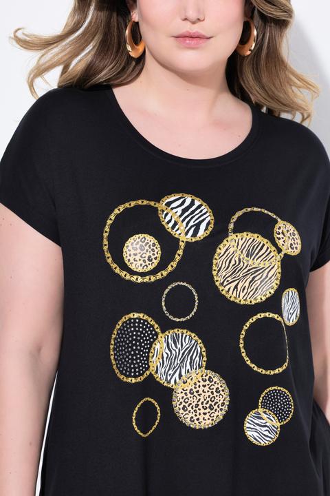 Produktbild Miamoda T-Shirt, A-Linie, Kreise mit Glitzer (50)