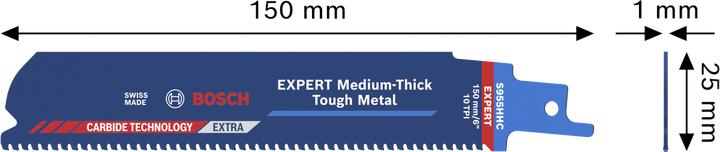Actual product image Bosch Professional Zubehör EXPERT S955HHC Medium-Thick Tough Metal Säbelsägeblatt