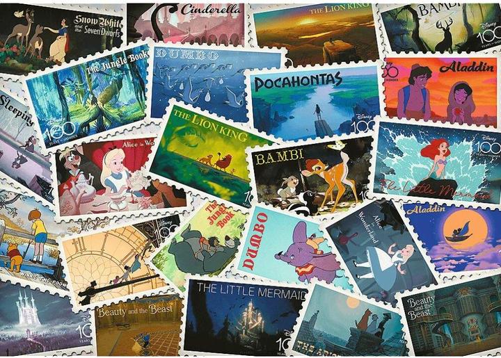 Actual product image Trefl UFT Puzzle - Disney 100 Years Stamp Collection (1000 pieces)