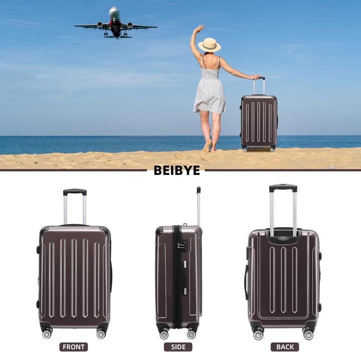 Actual product image Beibye 3-tlg. Hartschalenkoffer-Set