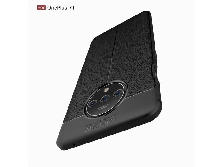 Produktbild Screenguard OnePlus 7T Hülle Leather Design TPU Cover (OnePlus 7T)