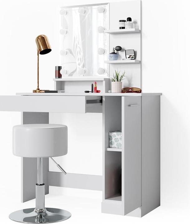 Produktbild Vicco Julia mit Hocker und Beleuchtung (90 x 38 x 138 cm)
