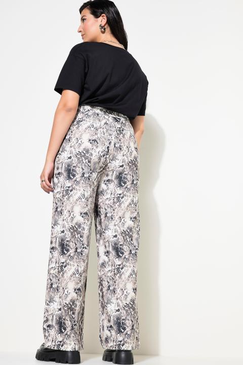 Actual product image Studio Untold Snake Print Wide Leg Pants (44)